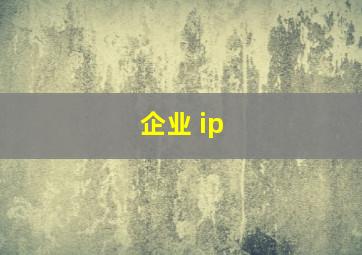 企业 ip